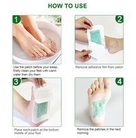 Patch Détox pour les Pieds 2-en-1 Pré-assemblé OEM - Formule à base de Vinaigre de Bambou et d'Herbes, pour le Sommeil et la Purification Corporelle