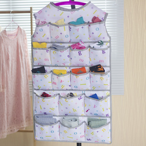 <b>Hanging</b> Closet Organizer Pink Cat Print Multifunctional Wardrobe Storage Bag <b>Hook</b> Type Indoor Use - Product Image 4