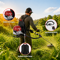 Débroussailleuse à dos TB35-RZ avec moteur HONDA GX35 35,8 cm³ 4 temps, coupe-herbe à essence 0,95 kW pour la ferme