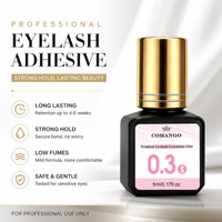 Colle à cils liquide douce, vegan, sans cruauté, sans alcool, imperméable, super forte et longue durée, 10 ml et 5 ml, personnalisable en gros