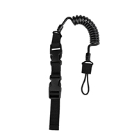 Lanière élastique anti-perte tactique à ressort sangle de sécurité ceinture corde pour porte-clés chaîne lampe de poche accessoires de chasse