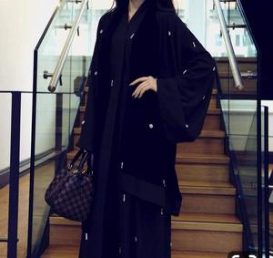 Personalizado negro nida bordado irani kaftan abaya dubai abaya por AJM comercio casa - Product Image 1