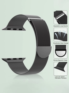 Bracelet de montre milanais pour <span class=keywords><strong>IWatch</strong></span> Series Ultra SE 9 8 <span class=keywords><strong>7</strong></span> 6 5 4 3 2 1 38mm 40mm 41mm 42mm 44mm 45mm 49mm Bracelet en acier inoxydable - Product Image 3