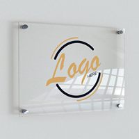 Panneau d'affichage en acrylique transparent personnalisé, imprimé UV, support publicitaire, signalétique promotionnelle pour la vente au détail