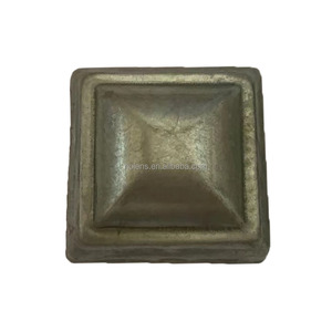 Fournisseur chinois de panneaux ornementaux en fer forgé, couvercle en fer estampé, portail, clôture, poteaux de base, écologique, facile à assembler - Product Image 1
