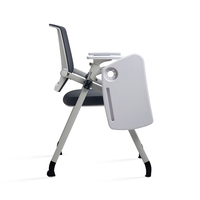 Chaise d'étudiant avec bras de tablette Chaise de conférence avec tablette d'écriture Chaise pliante avec dossier actif