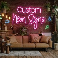 Décorations murales lumineuses Etsy pour la maison, faible MOQ, néons LED personnalisés pour événements, fêtes de golf et chambres à coucher