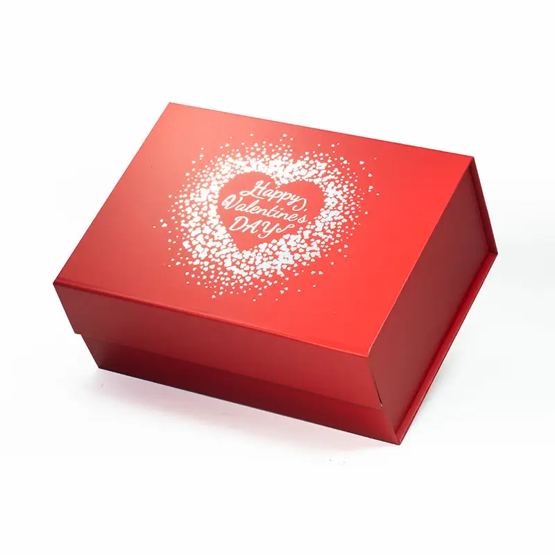 कारखाने द्वारा किए गए मीठा वेलेंटाइन दिवस प्यार कार्ड चुंबकीय लाल बॉक्स