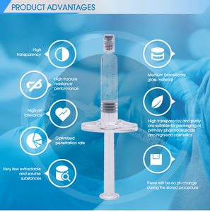 निर्माता प्रीमियम ग्लास सिरिंज बोरोसिलिकेट एंटी रिसाव खाली ग्लास सिरिंज लैब के उपयोग के लिए - Product Image 3