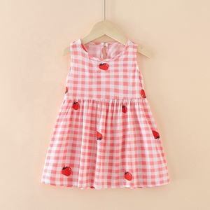 2-7 Tahun Bayi Perempuan Tanpa Lengan Bunga Gaun Pakaian Anak-anak Gadis Musim Panas Putri Gaun Pesta Pakaian - Product Image 2