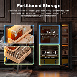 36C cigarloong chi phí-hiệu quả Humidor độ ẩm không đổi máy nén Cedar gỗ Cigar Humidor tủ - Product Image 2