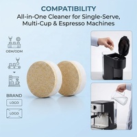 Tablette détartrante et dégraissante pour machines à café expresso, élimine l'huile et les taches