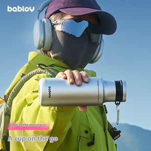 BABLOV Portable grande capacité vide Thermos tasse fleur Sen conception Sports de plein air voyage 316 balle en acier inoxydable de qualité alimentaire - Product Image 2