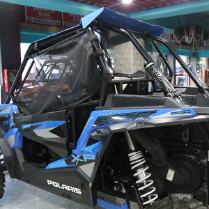 Kit de Protección de Malla para Puerta de Coche ATV UTV, Color Negro, para Polaris RZR 15-18, Accesorios - Product Image 1