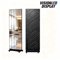 Stock local US – Écran d'affichage numérique LED P1.86 pour intérieur, graphiques animés, couleur pleine, sur pied, pour publicité en centre commercial – Livraison rapide