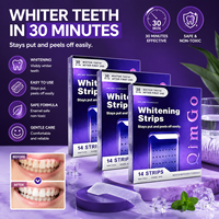 Tiras Blanqueadoras de Dientes Profesionales, Sonrisa Brillante y Hermosa, Sin Sensibilidad, Sin Peróxido, 7 Pares, 14 Tiras