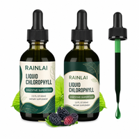 Gouttes de chlorophylle OEM ODM à base de feuilles de mûrier, suppléments liquides pour adultes favorisant le sommeil et l'énergie, 60 ml, produits de santé