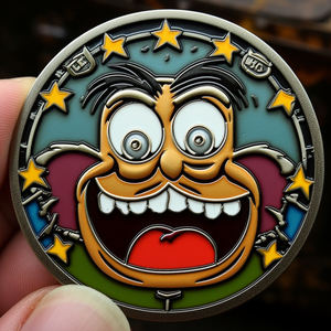 Monedas personalizadas de esmalte suave sublimación Anime Toonie Shiba Inu Moneda de Color recuerdo Grateful Dead Rock Ballad Coin Factory - Product Image 3