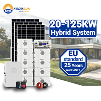 Système solaire Koodsun 20 kW 30 kW 50 kW, système de stockage d'énergie solaire domestique, système d'énergie solaire photovoltaïque, système de conversion d'énergie solaire