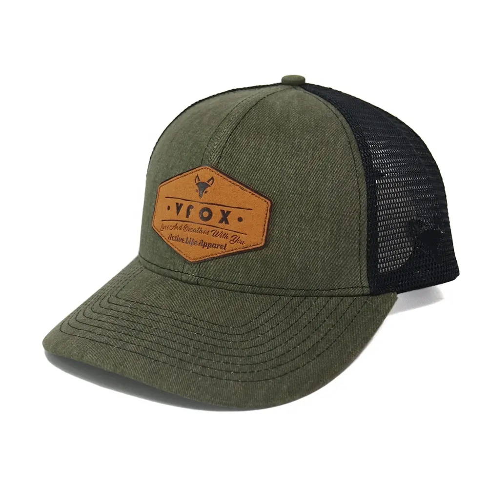 قبعة صغيرة من مادة الدنيم موك مع تخصيص بعلامة تجارية خاصة بالداخل