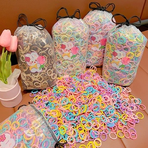 ยางรัดผมยางยืดสีสันสดใสสำหรับเด็ก 300 เส้น ที่เข้ากับสีผม ไม่ทำให้ผมเสียหาย สำหรับเด็กผู้หญิงตัวเล็ก - Product Image 1
