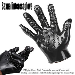 Guanti Erotici con Punte in Silicone, Morbidi Accessori per Coppie, Manicotti per Dita, Giocattoli Sessuali per Adulti e Masturbazione - Product Image 3