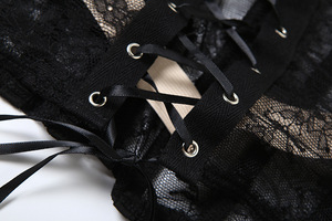 2025 sıcak satış yeni dantel jakarlı desen kadınlar yapılan büstiyer sutyen üst korseler Femra ince sokak moda tüp üst başına Femme Korset - Product Image 6