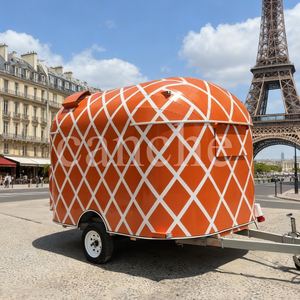 Pizza Food Van Trucks Hotdog Cart Horno de Pizza Móvil Foodtruck Bbq Food Trailer Flujo de aire con equipos de cocina completos - Product Image 1