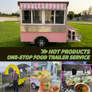 Rimorchio Food Truck Mobile per Catering Caffè Gelato Fast Food Carrello Trailer Completamente Attrezzato Bar Mobile Camion della Birra per Eventi - Product Image 4