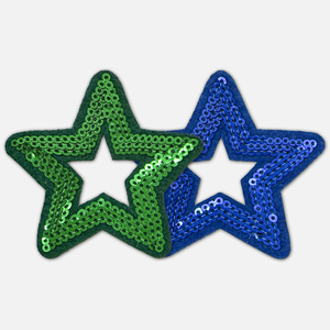 Patch di Paillettes a Forma di Stella a Cinque Punte Colorata, Decorativa per Costumi di Spettacolo e Danza per Bambini, Ricamo con Paillettes - Product Image 2