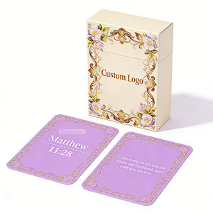 การ์ดข้อพระคัมภีร์สร้างแรงบันดาลใจแบบกำหนดเอง การ์ดคำอธิษฐานคริสเตียนพร้อมคำคมจากพระคัมภีร์ - Product Image 1