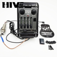 HIVE Système de préampli piezo 4 bandes EQ de haute qualité avec accordeur intégré et anti-retour pour guitare folk