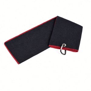 Serviette de golf en microfibre gaufrée de haute qualité, personnalisable, avec aimant et mousqueton, prix usine - Product Image 2