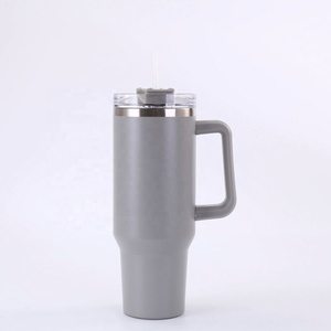 Wholesale Bulk 40oz Tumbler Stocked Double Wall Stainless Steel Tumblers <b>with</b> Handle for Car - Product Image 4