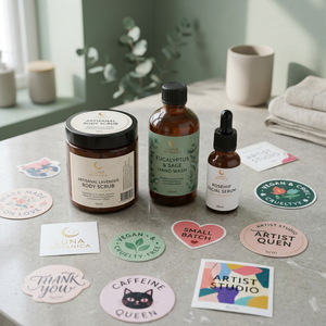 Custom Printed Coated Paper Rigid Boxes with Four-Color Printing and Die Cuts for Skincare Cosmetic Label Sample Cards - Product Image 4