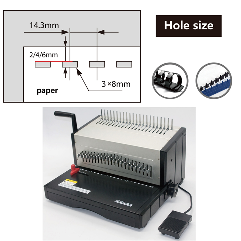 A4 Office Heavy Duty 35 Sheet Puncher - Electric Book Binding Machine ...