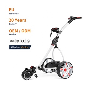 Chariot de <span class=keywords><strong>golf</strong></span> électrique pliable à 3 roues en aluminium personnalisé <span class=keywords><strong>professionnel</strong></span> chariot poussoir - Product Image 1