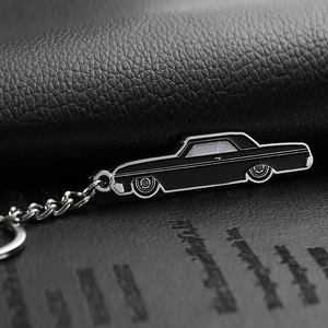 Porte-clés en métal noir personnalisé logo personnalisé pour voitures
