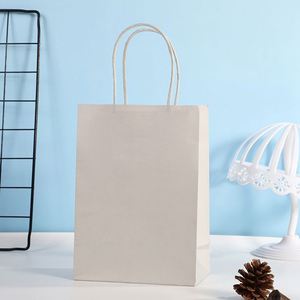 Custom Printed Recyclable Paper Bag Shopping Package Clothing Paper Bag Shopping Brown Kraft Gift Paper Bag With Handle - Product Image 5