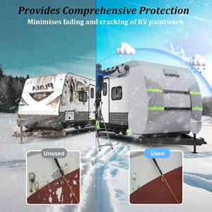 <span class=keywords><strong>Housse</strong></span> de voiture automatique en tissu non tissé respirant et imperméable, protection UV à 90%, résistante aux rayures, garantie 3 ans, type à tirer - Product Image 6