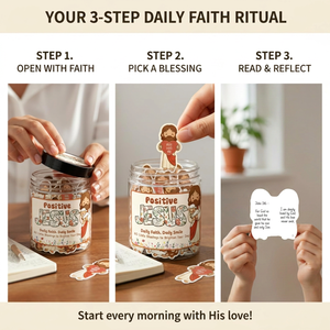 Vasetto di Gesù Positivo, 60 Carte di Supporto Emotivo con Gesù, Incoraggiamento Biblico <span class=keywords><strong>per</strong></span> Ragazze Adolescenti e Donne, <span class=keywords><strong>Regalo</strong></span> Cristiano <span class=keywords><strong>per</strong></span> la Festa della Mamma - Product Image 4