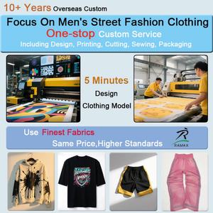 เสื้อยืดดีไซน์เนอร์คุณภาพสูงจากโรงงาน ผลิตจากผ้าฝ้าย 100% สำหรับทั้งชายและหญิง เนื้อผ้าหนา พิมพ์ลายโลโก้ตามสั่ง เสื้อยืดโอเวอร์ไซส์ผู้ชาย พิมพ์ลายนูน 3 มิติ หรูหรา - Product Image 5