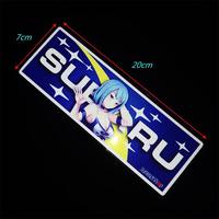 YYX, venta al por mayor, alta calidad, más de 90 diseños de Anime, pegatina reflectante para puerta lateral de coche, neumático de motocicleta, casco, pegatina JDM