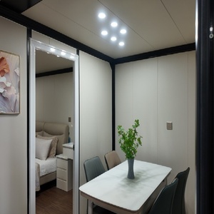 Maison modulaire Cabine Apple 20 pieds 40 pieds Structure de maison Camping en plein air Bureau à domicile Conteneur Pack plat Maisons Cabine Apple pour la <span class=keywords><strong>France</strong></span> - Product Image 4