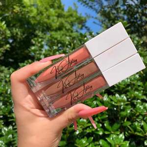 Bán Buôn 7Ml Nhãn Hiệu Riêng Rõ Ràng Tùy Chỉnh Lip Gloss Ống Lâu Dài Vegan Matte Pigment Glitter Son Môi Lỏng Lipgloss Ống - Product Image 1