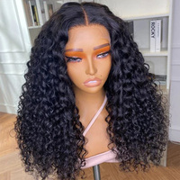 Perruque Courte Bob Ondulée 13x6 Sans Colle avec Dentelle Frontale HD, Cheveux Humains Ondulés, pour Femmes Noires - Vente en Gros