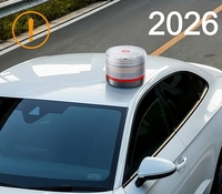 Baliza de Emergencia V16 2026 Aprobada por la DGT con Geolocalización, Luz de Advertencia para Automóvil con Visibilidad de 360°