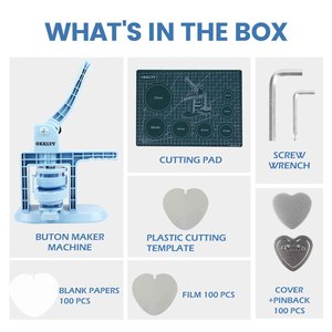 Heartd Nút Nhà Sản Xuất 57*54Mm Tự Làm Trái Tim Huy Hiệu Nút Nhà Sản Xuất Báo Chí Máy Kit Miễn Phí Cài Đặt - Product Image 4