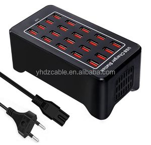 Portable 20 USB AC <b>Power</b> <b>Adapter</b> 100W Desktop Charging Station Wall Charger for Android Mobile Travel <b>Power</b> Supply <b>Adapter</b> - Product Image 1