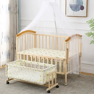 Culla Moderna in Legno Massello per Bambine con Set <span class=keywords><strong>di</strong></span> Biancheria da Letto, Uso in Camera da Letto, Garanzia <span class=keywords><strong>di</strong></span> 1 Anno - Product Image 2